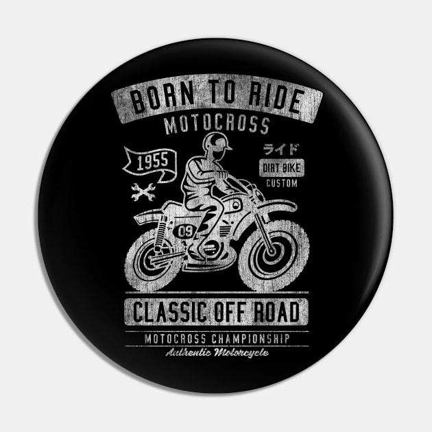 Born To Ride Pin by DesignedByFreaks