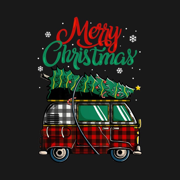 Christmas Camper Van by Folkbone