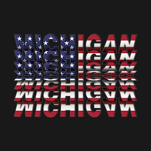 Michigan Flip Text effect T-Shirt