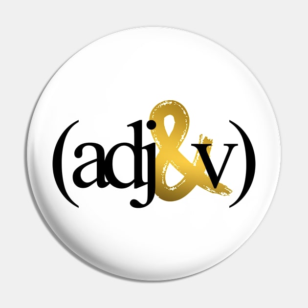 adj&v Logo Tee Pin by ADJnV