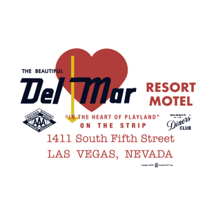 Retro Vintage Del Mar Motel Las Vegas T-Shirt