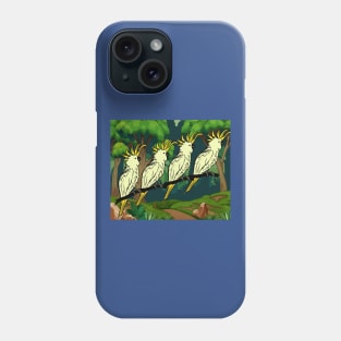 Colorful Cockatoo Bird Parrot Phone Case