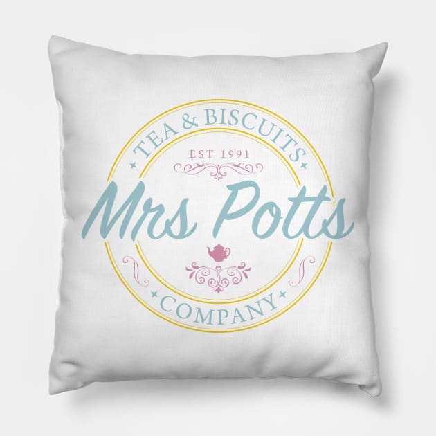 Tea & Biscuts Pillow by LeesaMay