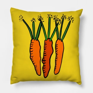 Three Carrots Pillow