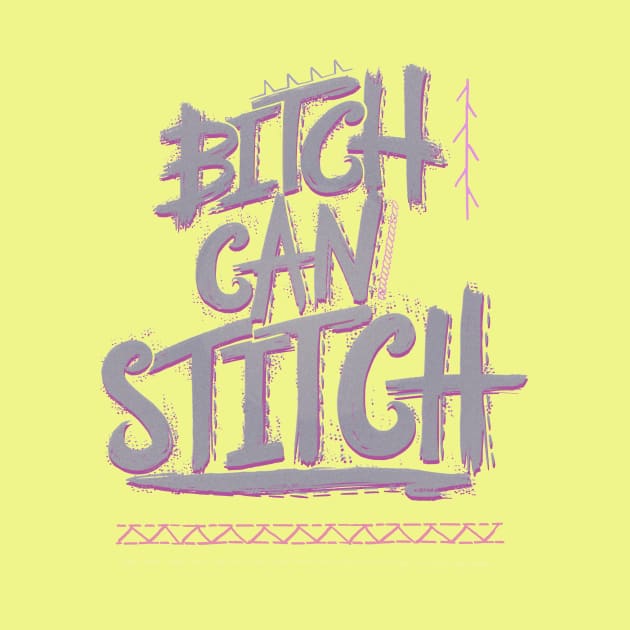 B-- Can Stitch by minniemorrisart