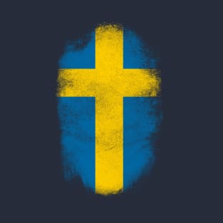 Sweden Flag Souvenir - Distressed Swedish design T-Shirt