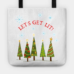 Let’s get Lit Christmas Tree Tote