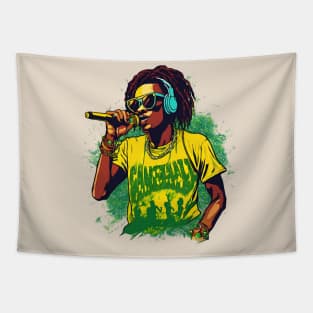 Jamaican Rasta One Love Dancehall Singer Tapestry