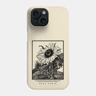 Sunflower Black design Phone Case