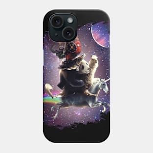 Cat Riding Chicken Turtle Panda Llama Unicorn Phone Case