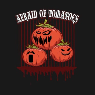 Scary Zombie Tomatos Funny Vegtable Horror Themed Apparel T-Shirt