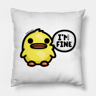 Chonky Duck - I'm Fine Pillow