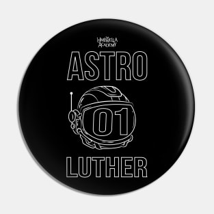 UMBRELLA ACADEMY: ASTRO LUTHER WHITE Pin