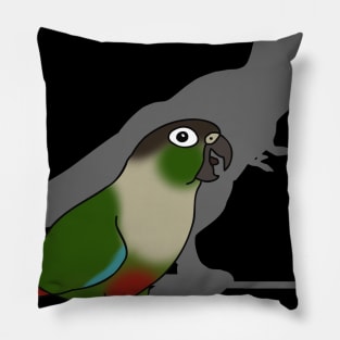 t-rex shadow - green cheeked conure Pillow