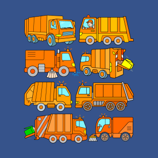 Garbage Collector Vehicles Trash Trucks Road Sweepers T-Shirt