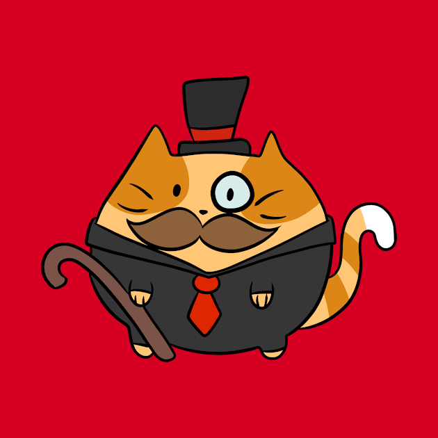 Fat Dapper Cat by saradaboru