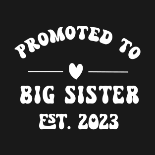 Best Design - Promoted to Big Sister Est. 2023 T-Shirt