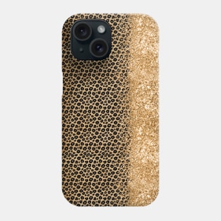 Leopard texture skin sparkle Phone Case