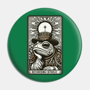 Recovering Catholic // Frog Pope Pin