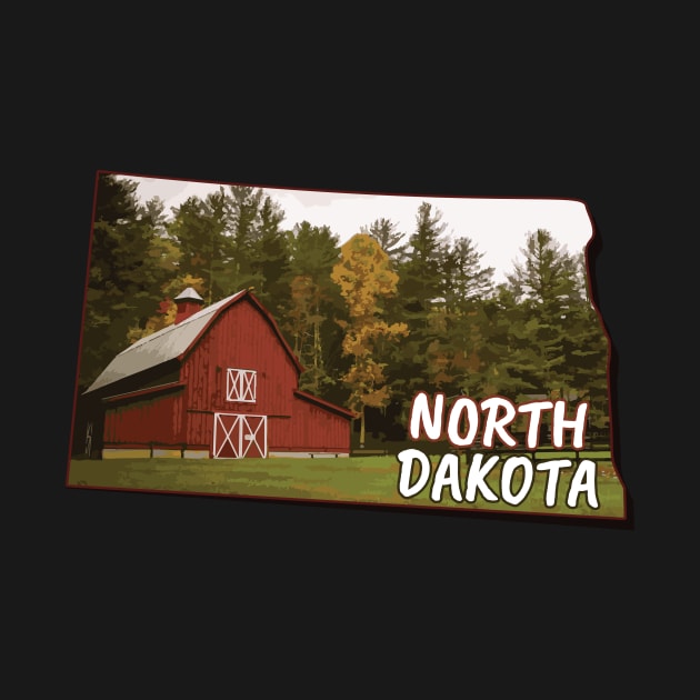 North Dakota state,North Dakota gift, North Dakota home by Anodyle