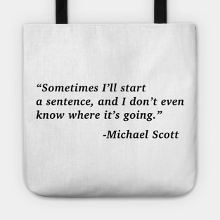 The Office Michael Scott Quote Tote