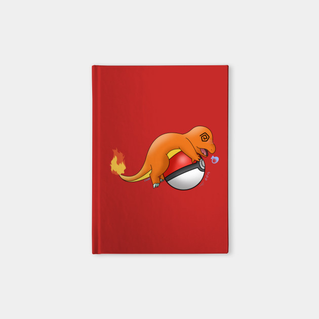 Charmander dizzy with pokeball