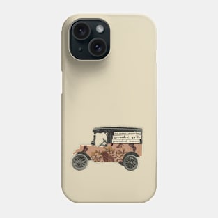 Old Vintage Car with butterflies motif Phone Case