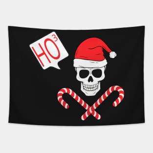 Christmas Skull Santa Tapestry