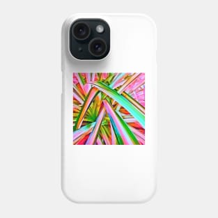 Pastel Spider Plant Leaves Phone Case