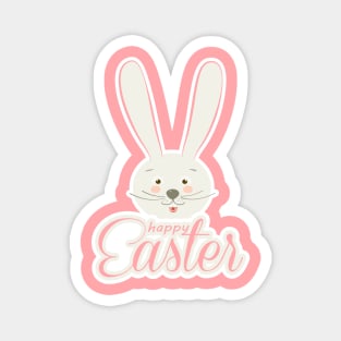 Cute Bunny Ears Happy Easter Egg Hunt Abstract For Girl Magnet