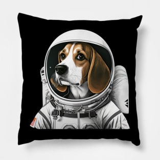 Astronaut Beagle Pillow