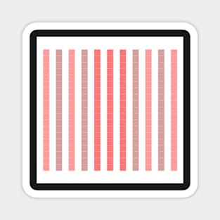 Simple Modern Pixel Stripes Magnet