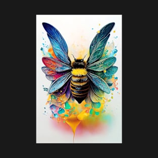 Bee Discovery Adventure Nature Planet Earth Paint T-Shirt