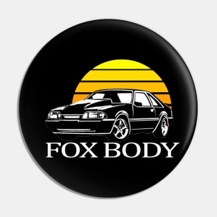 Mustang Foxbody American Fox body stang Muscle classic Car 5.0L Pin