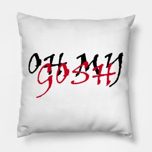 OH MY GOSH BLACK AND RED - MINIMALIST Pillow