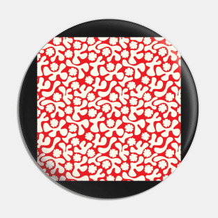 RED MATISSE INSPIRED PATTERN Pin