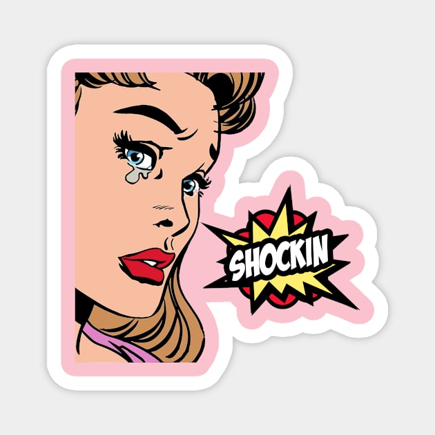 SHOCKIN Magnet by axfgraphics