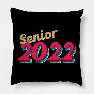 Class of 2022 Senior 2020 Graduation 2022 Party Seniors Retro Vintage Pillow