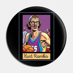 Kurt Rambis Vintage Style Pin