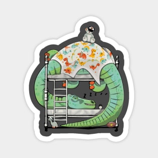 Dinosaur Brachiosaurus Sleeping Magnet