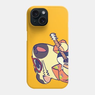 the very cool boss playing guitar / hamster anime Phone Case