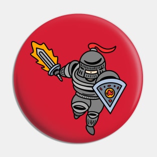 Cool knight chibi style Pin