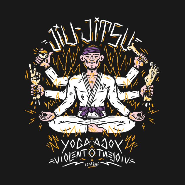 Yoga + Violencia = Jiu Jitsu (cinta violeta) by CopaRulo