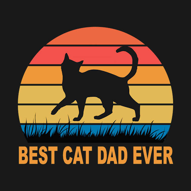 Best Cat Dad Ever, Father's Day Gift by designs4up