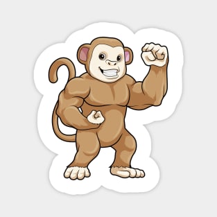 Monkey as Bodybuilder at Bodybuilding Magnet