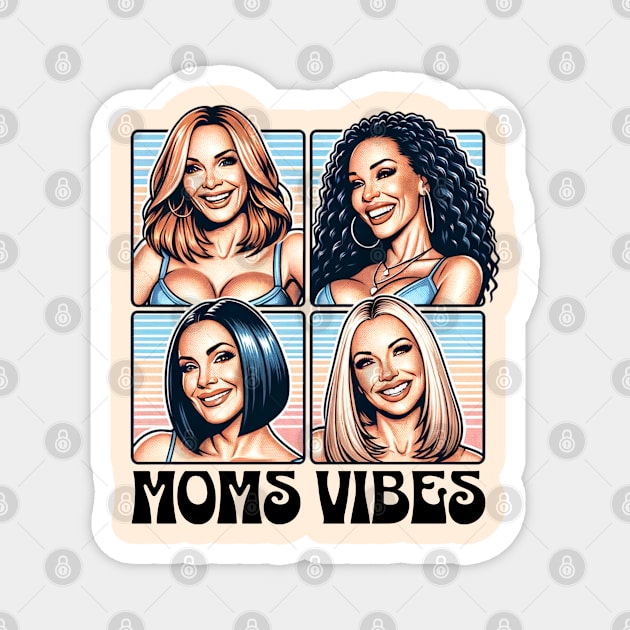 Vintage 90s Moms Vibes TV Mom I Have Two Title Mom and Nana Magnet by SOUDESIGN_vibe