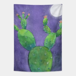 purple night cactus Tapestry