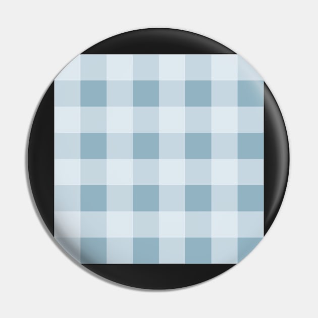 Turquoise and Pale Blue Plaid Pin by A2Gretchen