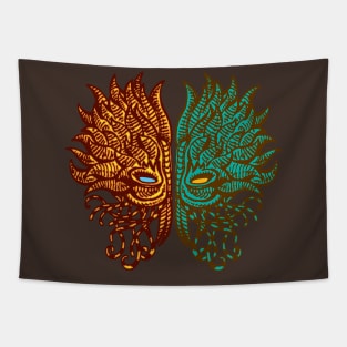 sea flower mask Tapestry