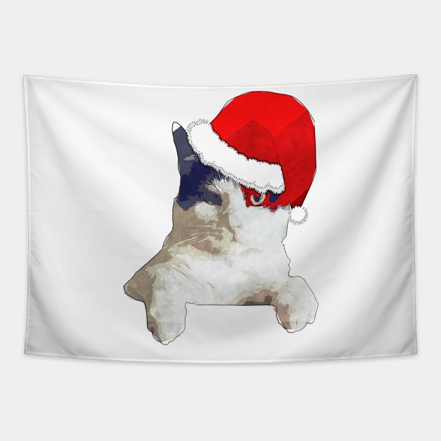 Cat x-mas Tapestry by Suva